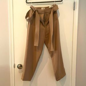 Aritzia Wilfred tie front pant six 8 in beige